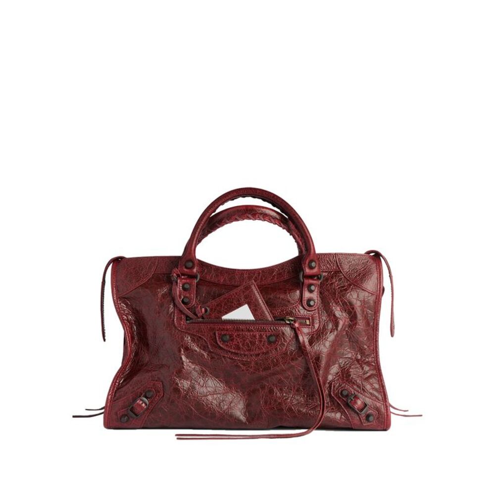 Balenciaga Women Le City Medium Bag In Arena Leather